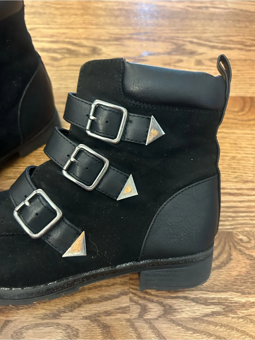 Justice black ankle